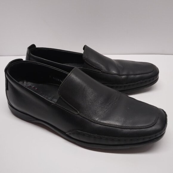 Mephisto Other - Mephisto Cool-Air Black Leather Slip-on Driving Loafers Shoes Men Size 9